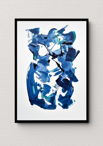 blue abstract painting for sale online