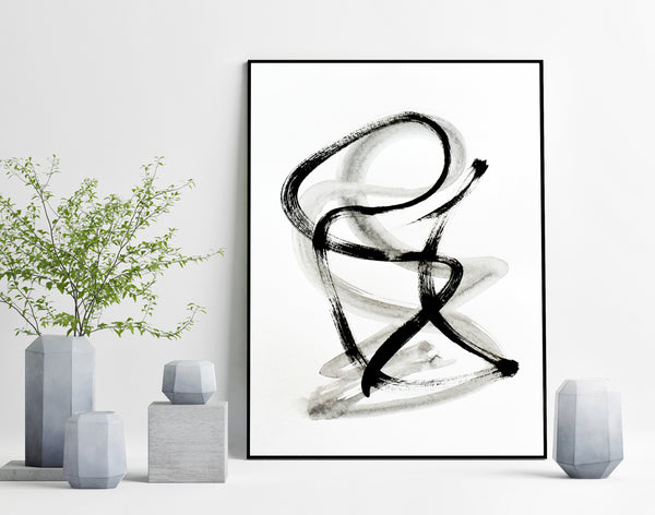 Minimalist art line ink drawing for sale