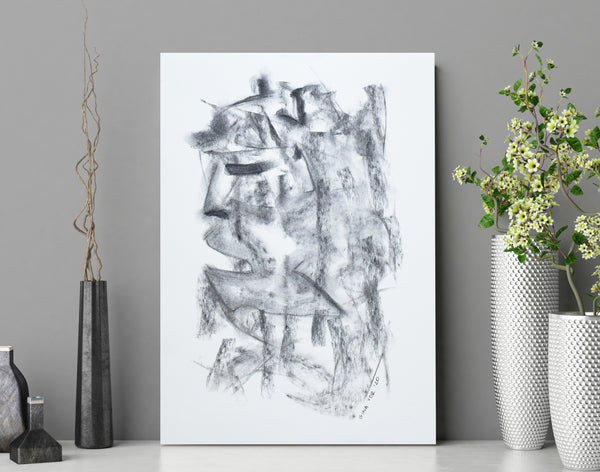 Contemporary black and white art for sale