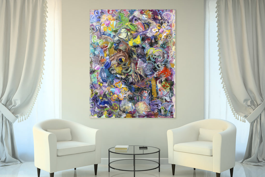 Abstract art in classic interior? Why not!