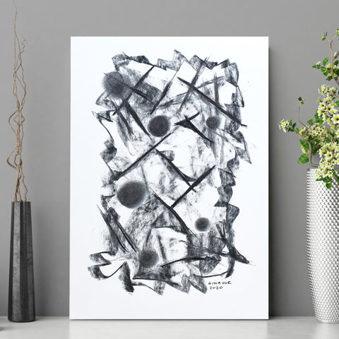 Abstract Charcoal Drawings