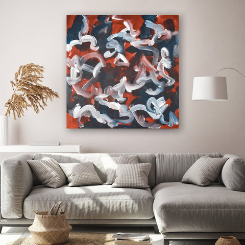 Original Abstract Paintings On Canvas for Living Room Decor