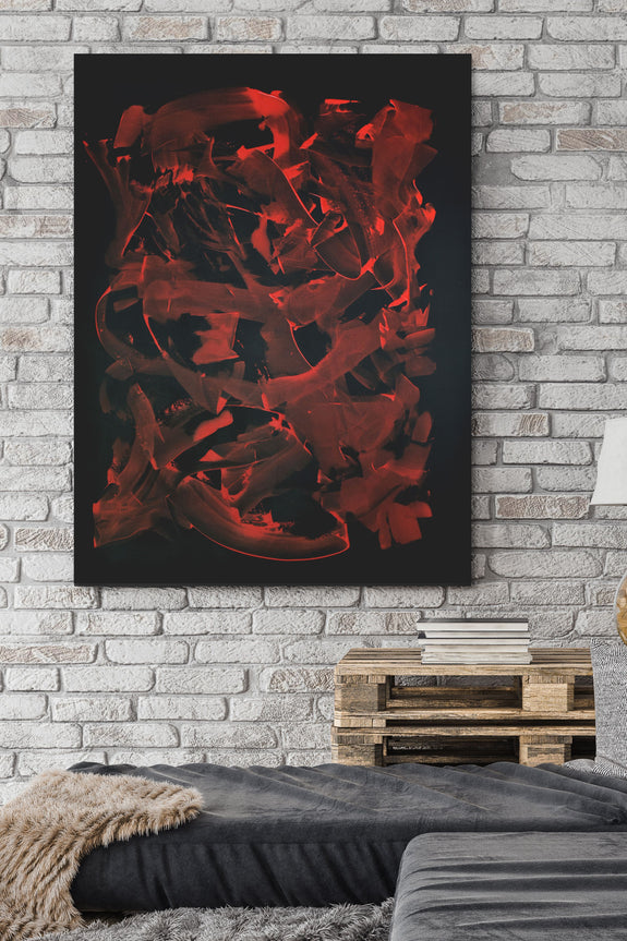 Black & Red 2 | Abstract Painting