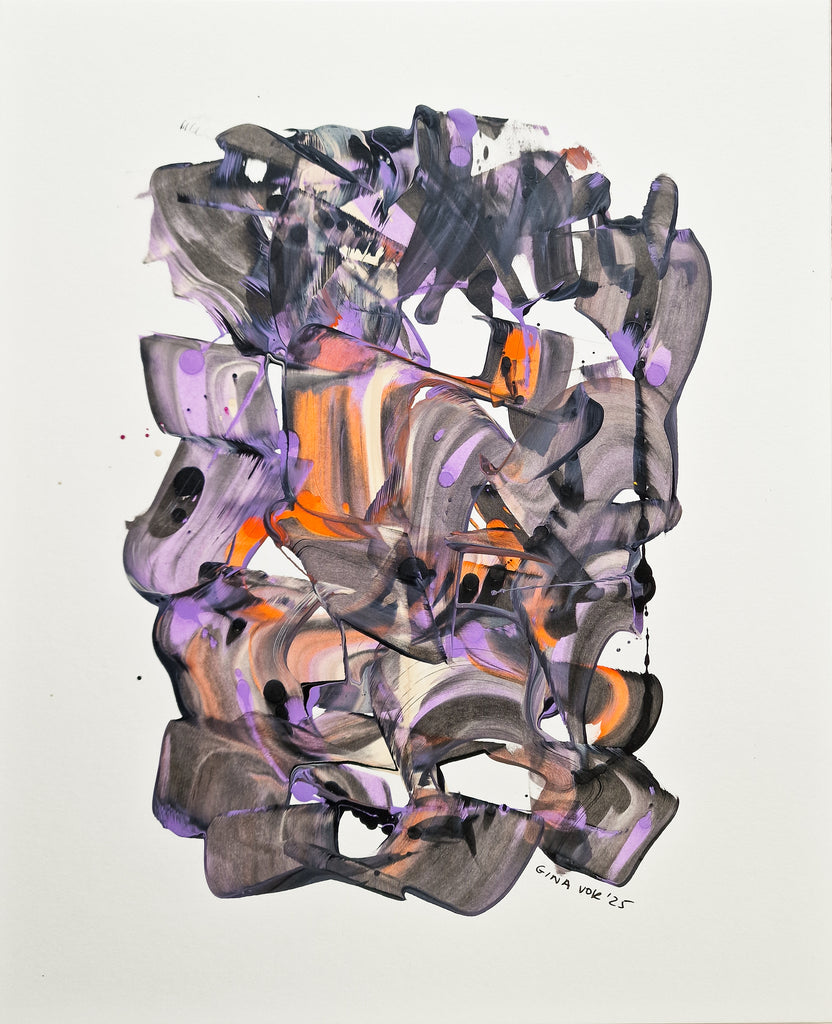 Abstract painting by Gina Vor