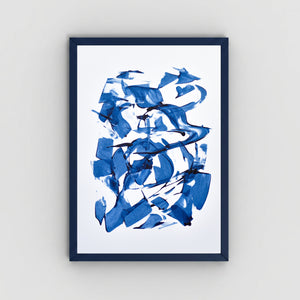 Prussian Blue 5 | Painting on Cardboard