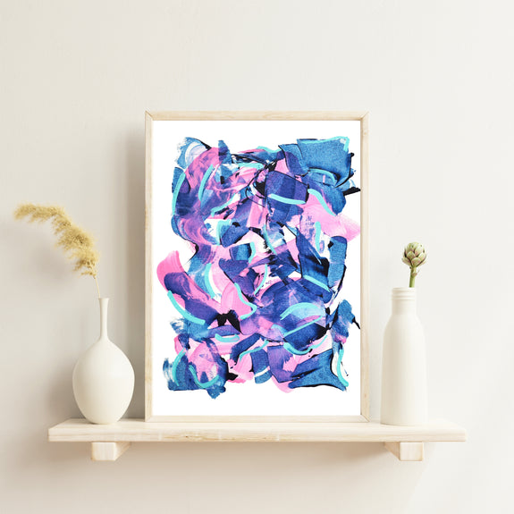 printable art to download in blue
