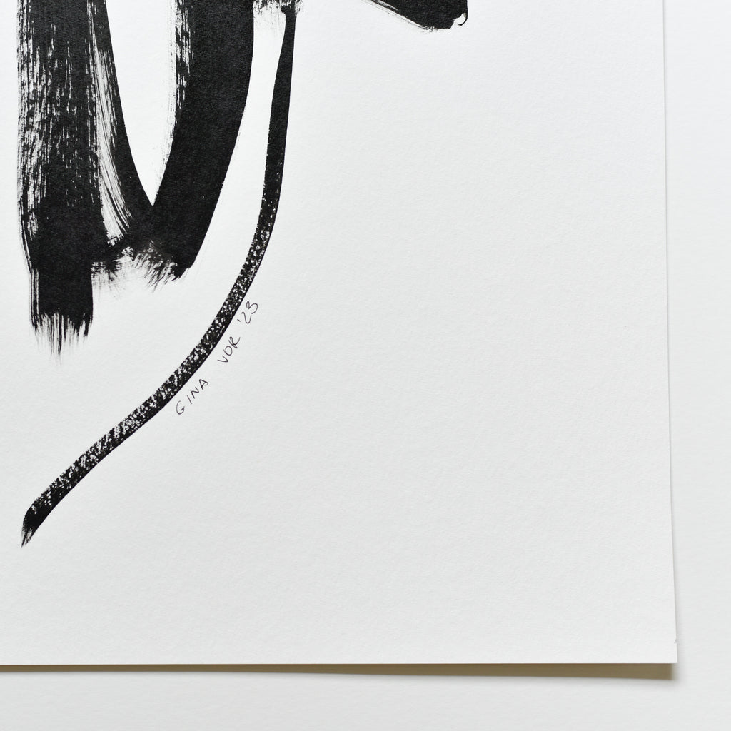 minimalist ink drawing by gina vor