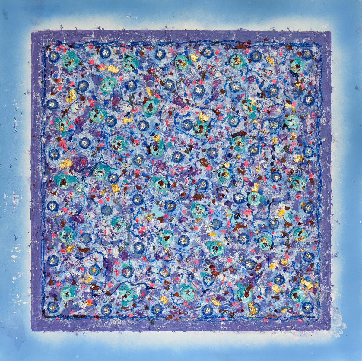 Abstract Painting | Square In Blue – ART GODA