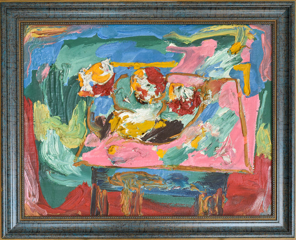 modern abstract painting still life