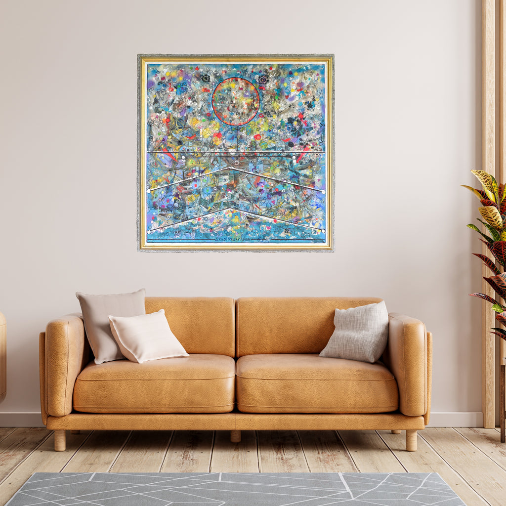 Abstract art for living room decor