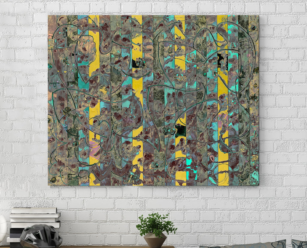 Abstract art print on canvas