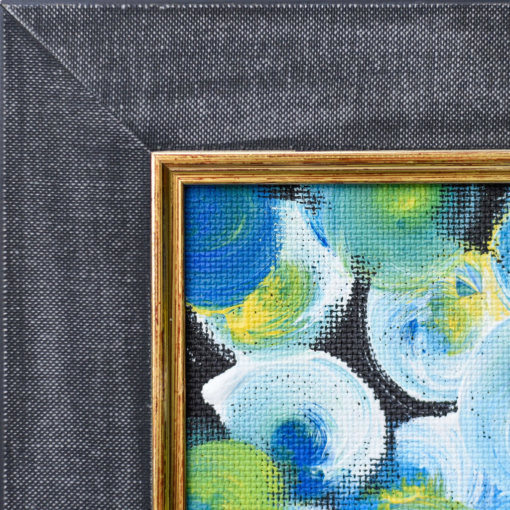 Framed abstract art