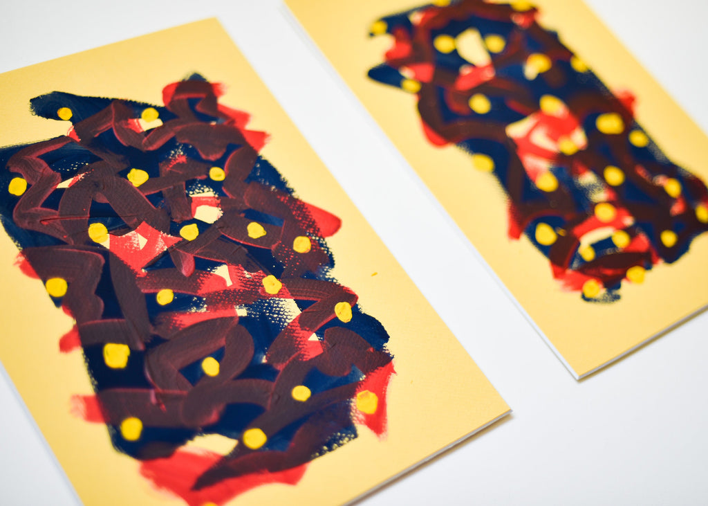 contemporary abstract diptych by gina vor