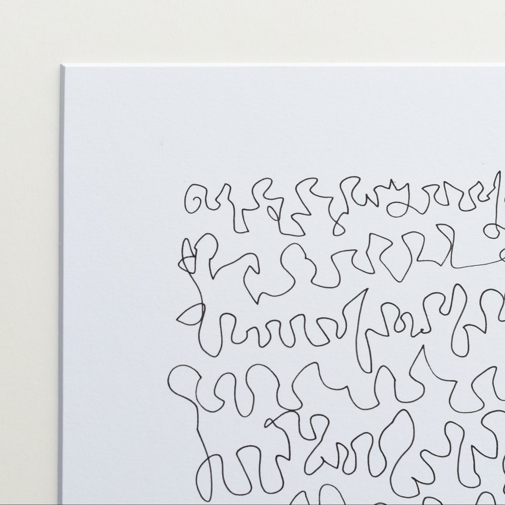 abstract ink drawing by Gina Vor