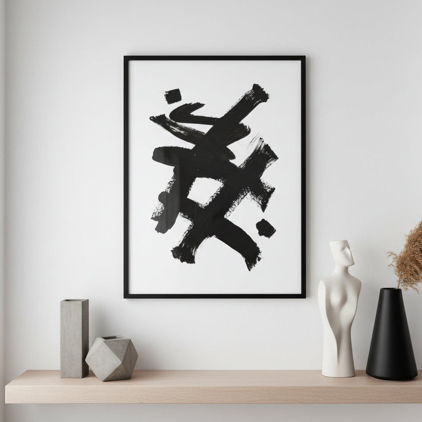 black and white abstract art, buy online
