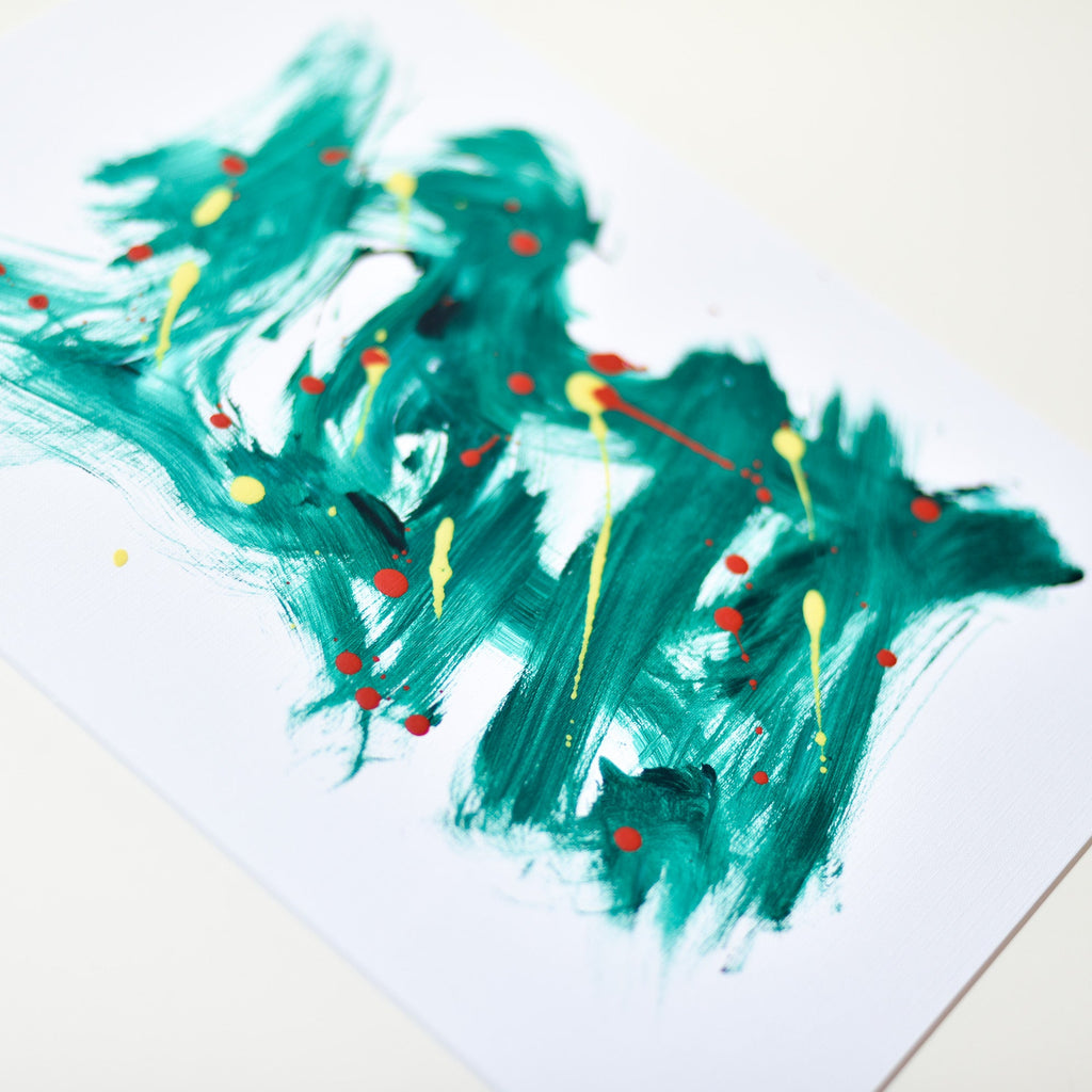 Green abstract artwork by Gina Vor