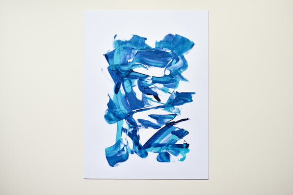 Blue abstract painting buy online