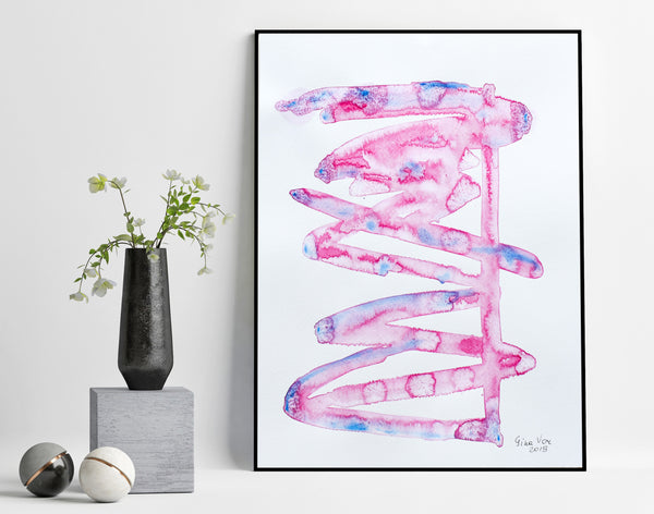Abstract watercolour art for sale
