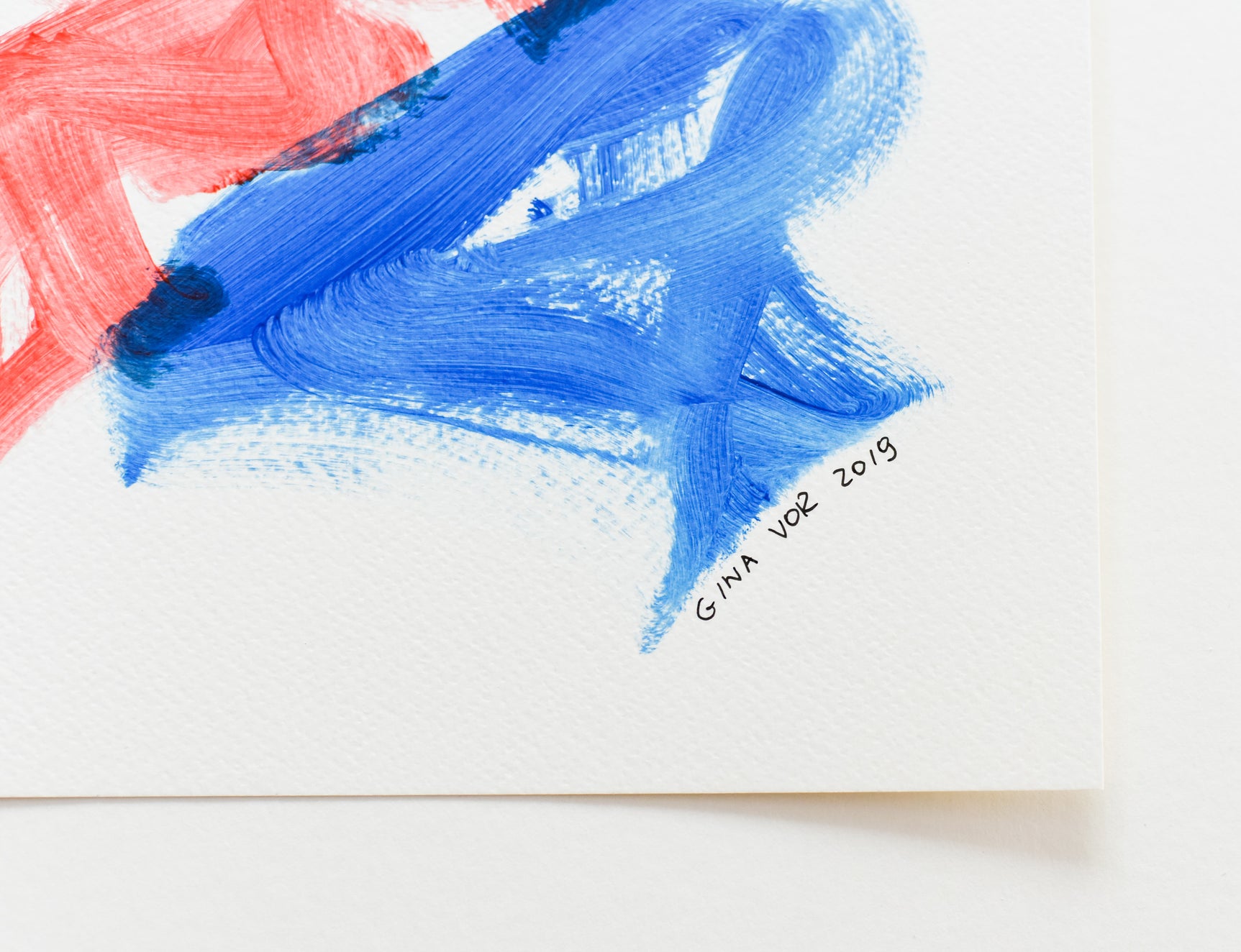 Abstract Painting Blue and Red 12 Buy Online ART GODA