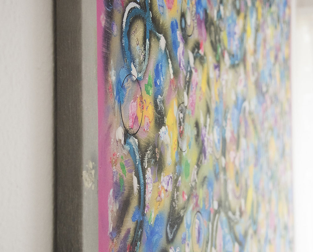 Abstract art print on canvas