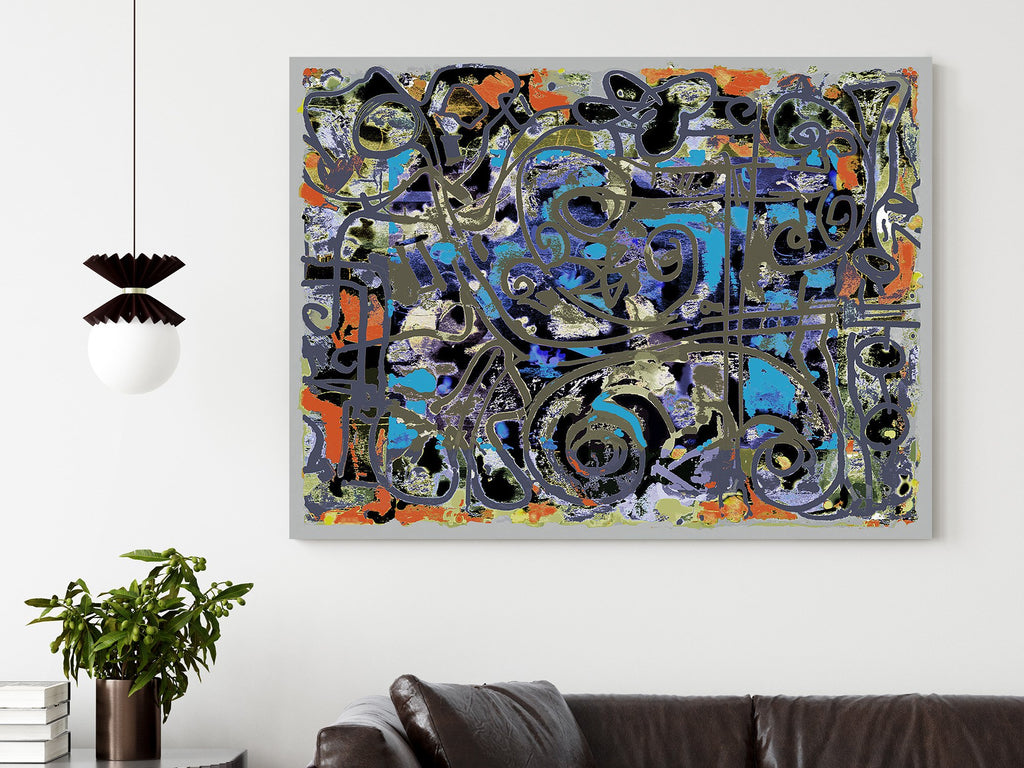 Abstract art print on canvas