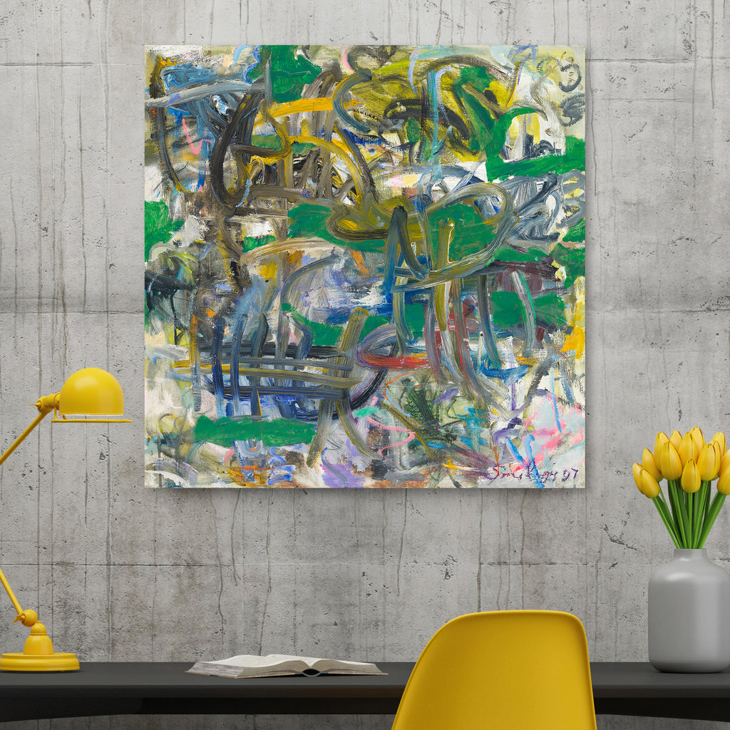 Abstract art print on canvas