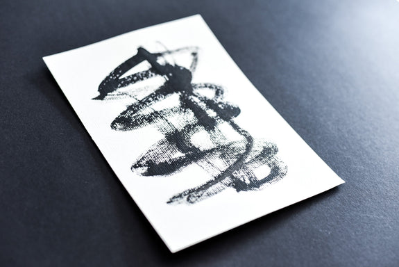 Abstract black and white art - ink drawing on paper for sale online
