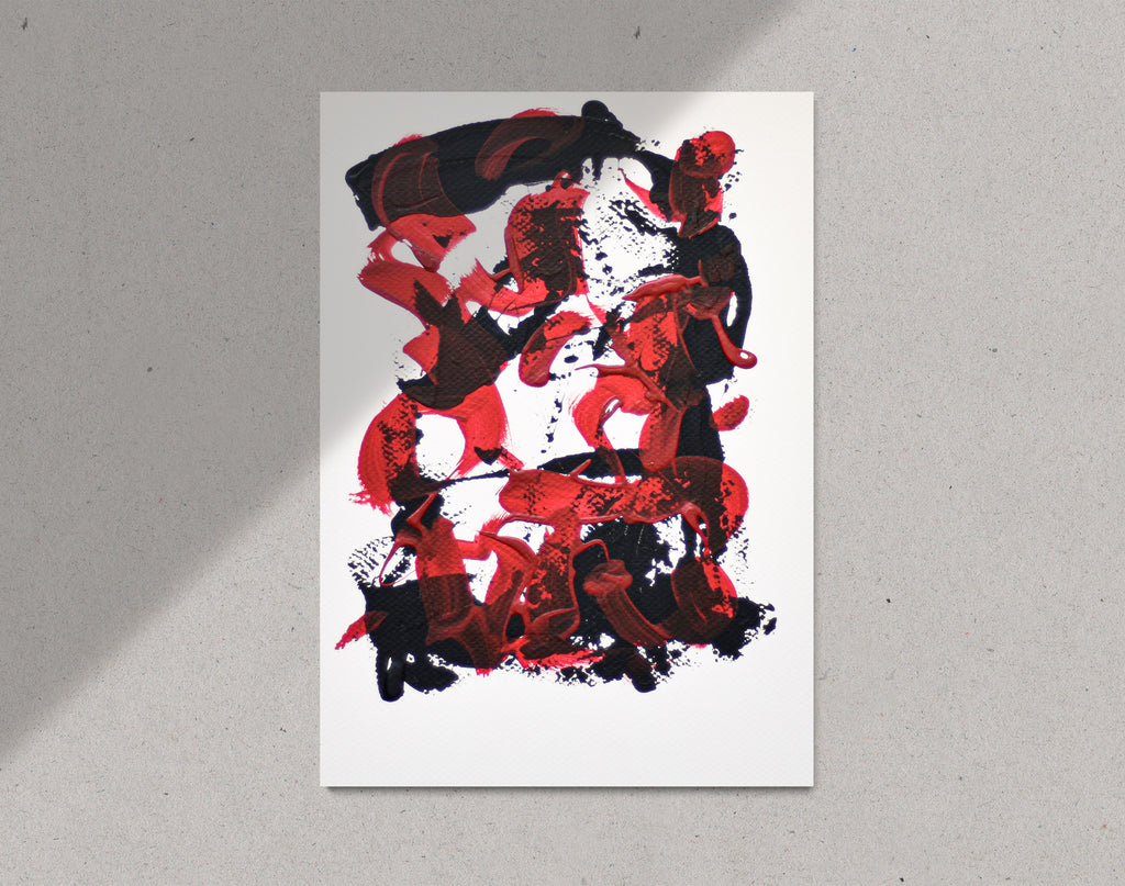 Abstract No. 19 | Painting on Cardboard