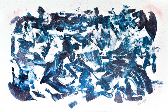 blue abstract painting for sale