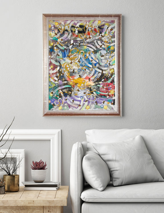 colourful abstract painting for sale
