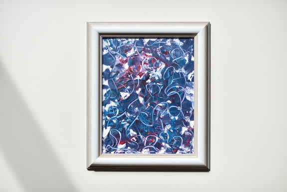 small framed abstract painting for sale