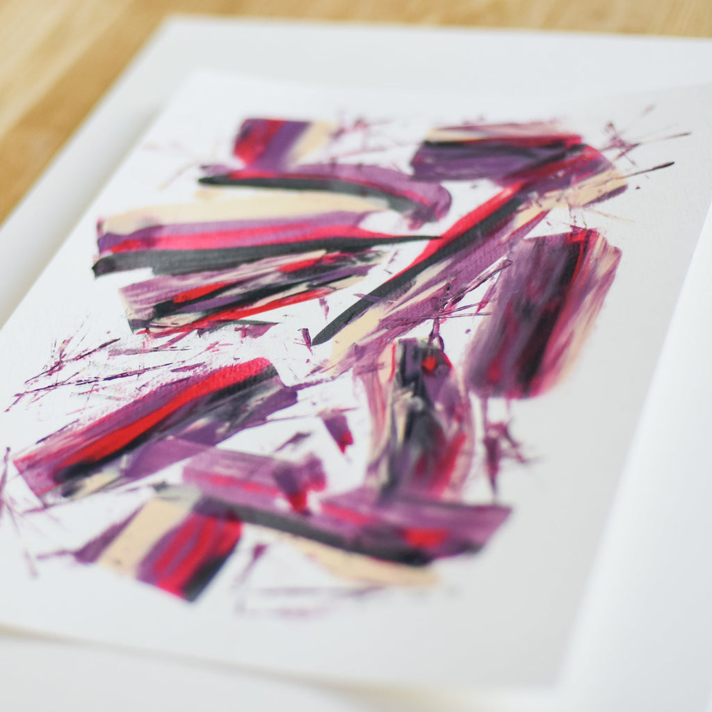 Painting on paper - original abstract art - modern artwork