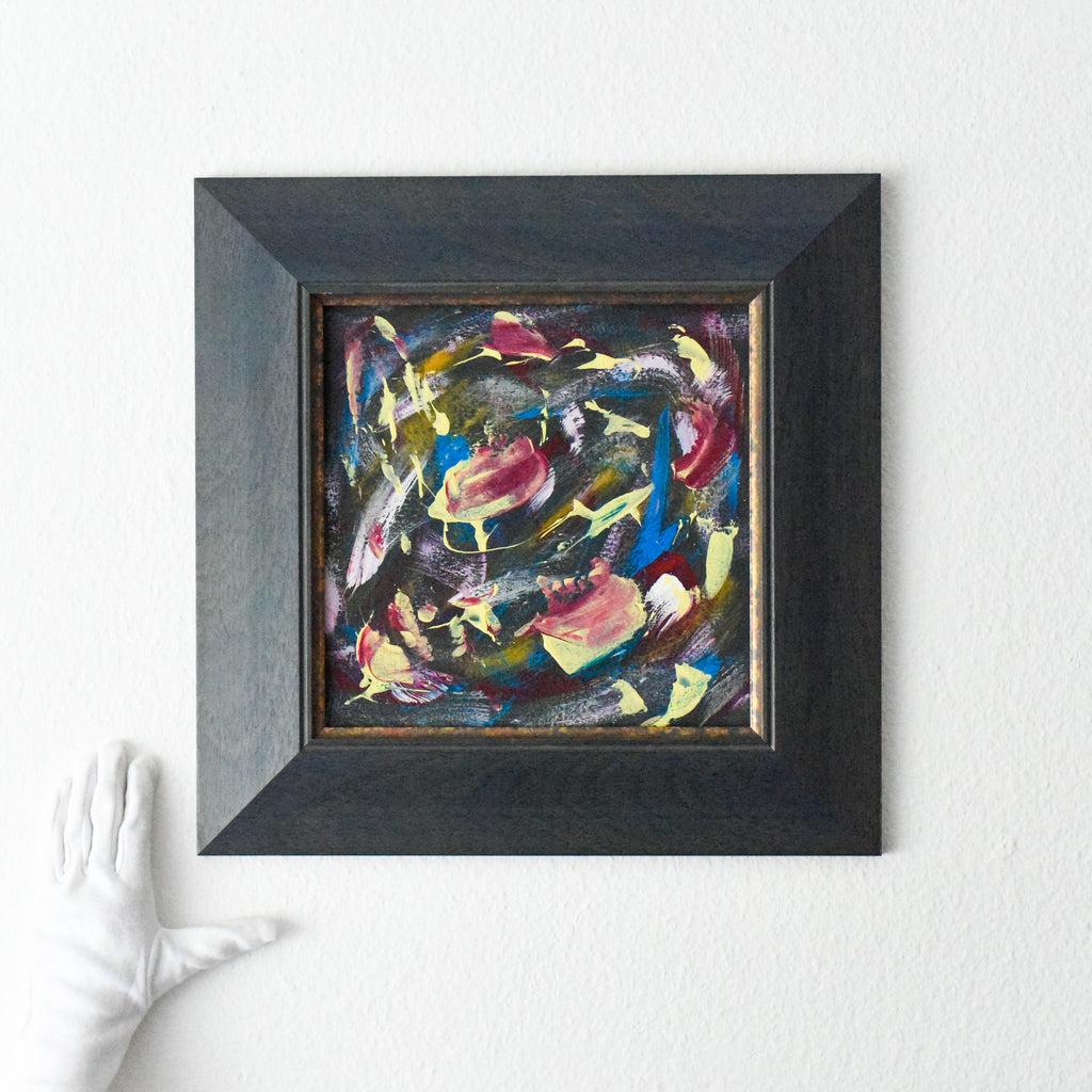 Framed abstract painting for sale