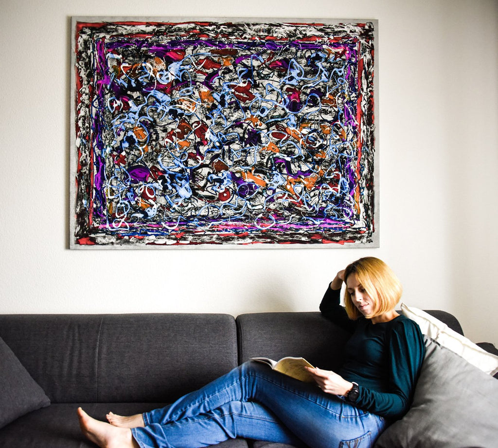 Large abstract wall art