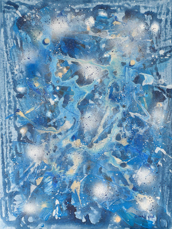 blue abstract art buy online