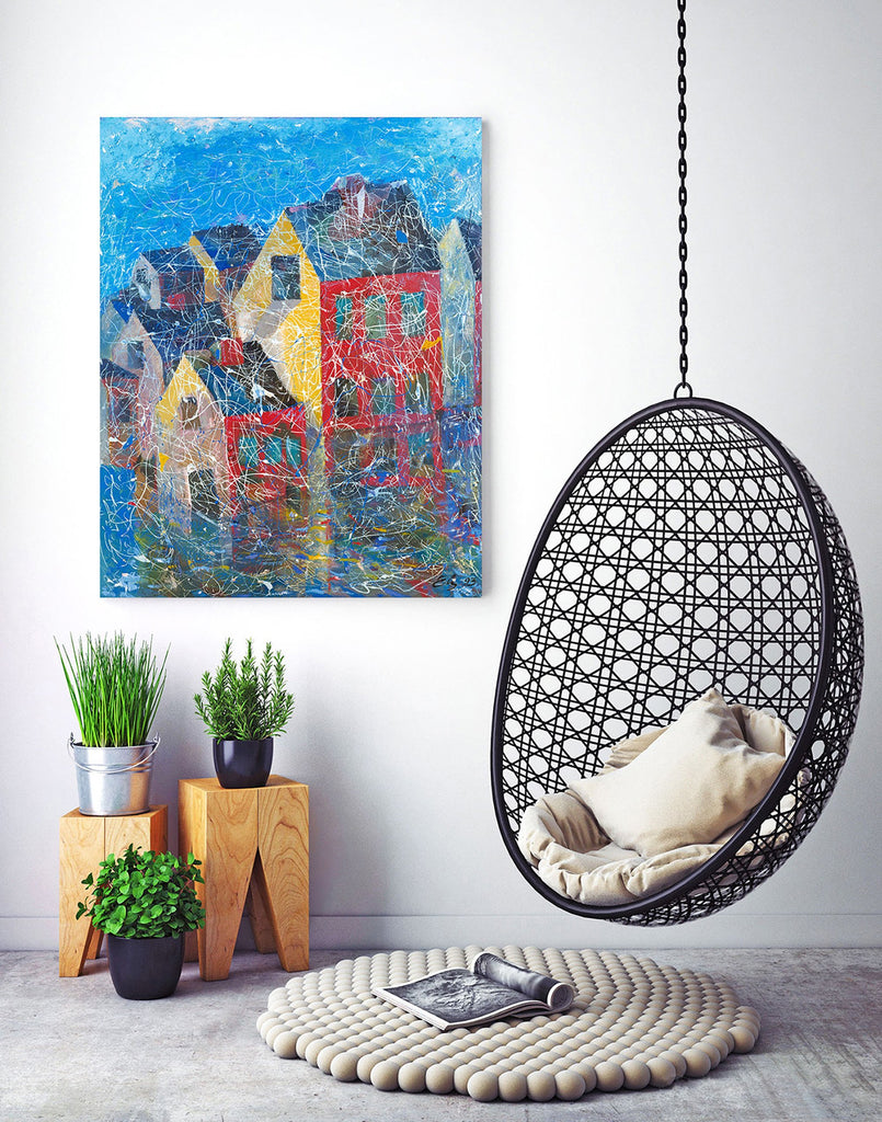 Art print on canvas