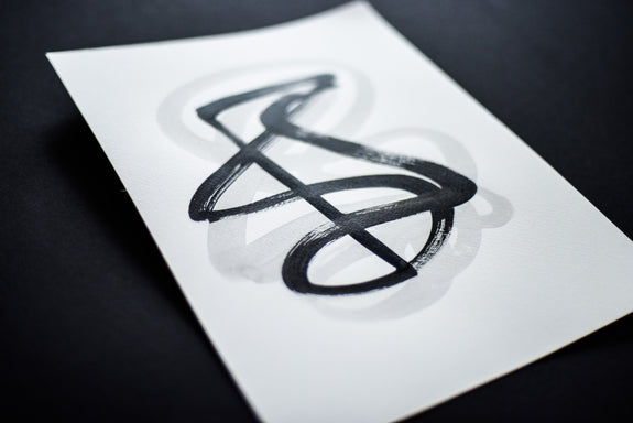 Contemporary abstract calligraphy