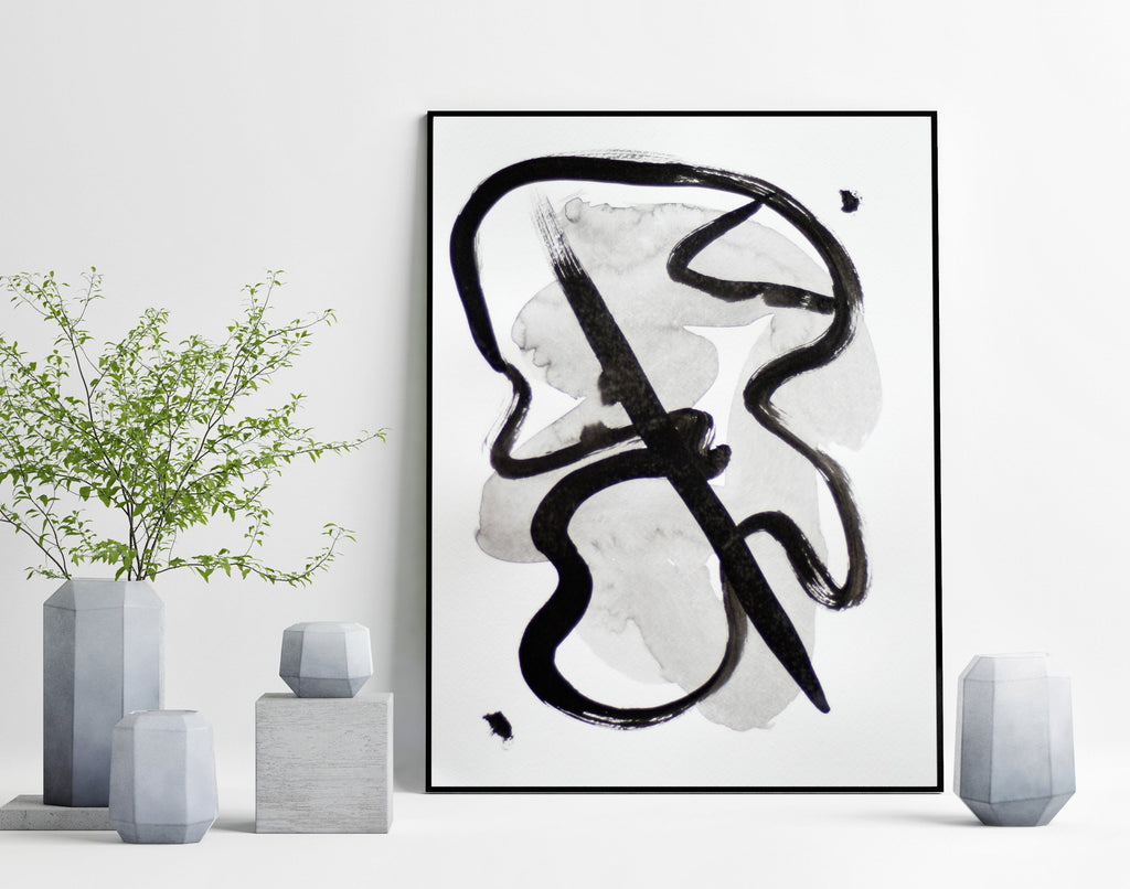 black and white abstract art for sale