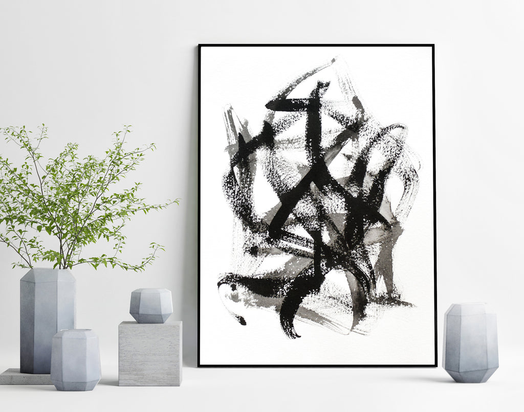 black and white abstract art for sale