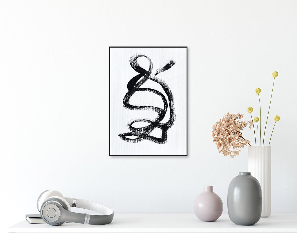 Black and white abstract art for sale online