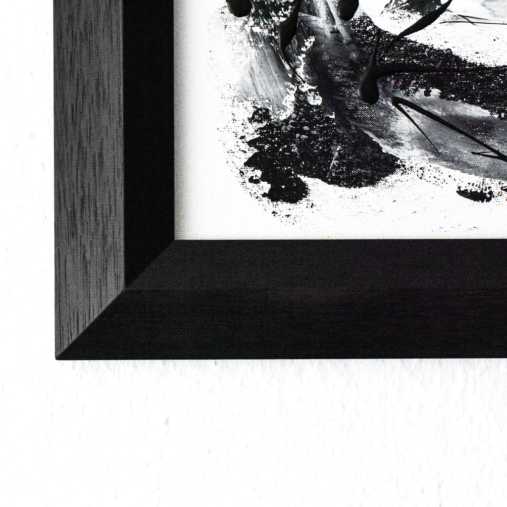 Framed black and white art