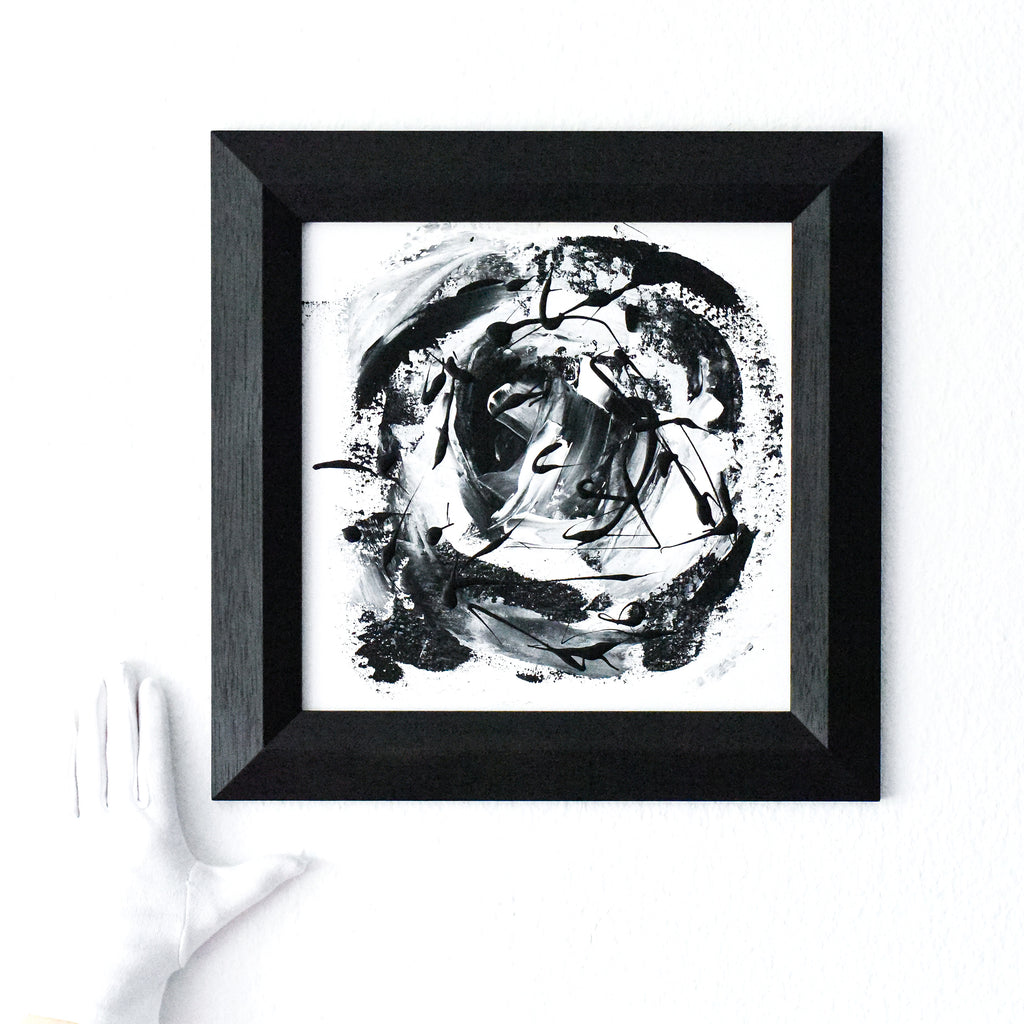 black and white abstract painting for sale