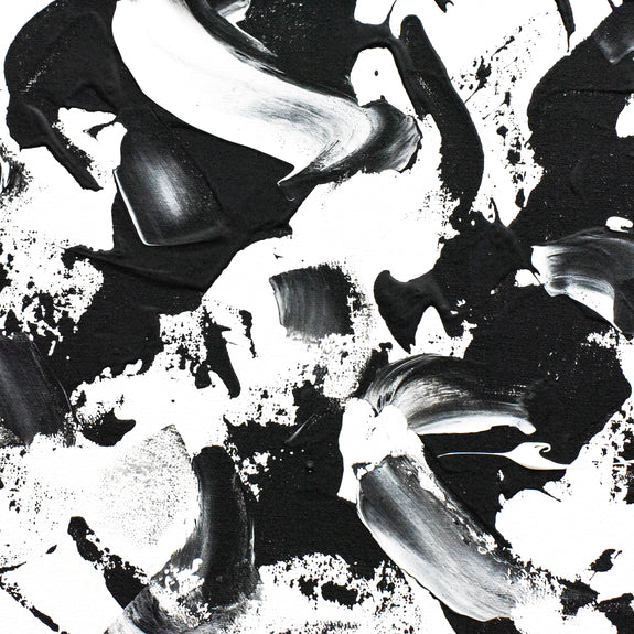 Black and white abstract art gallery