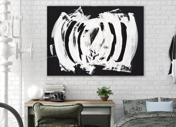 black and white abstract art for sale