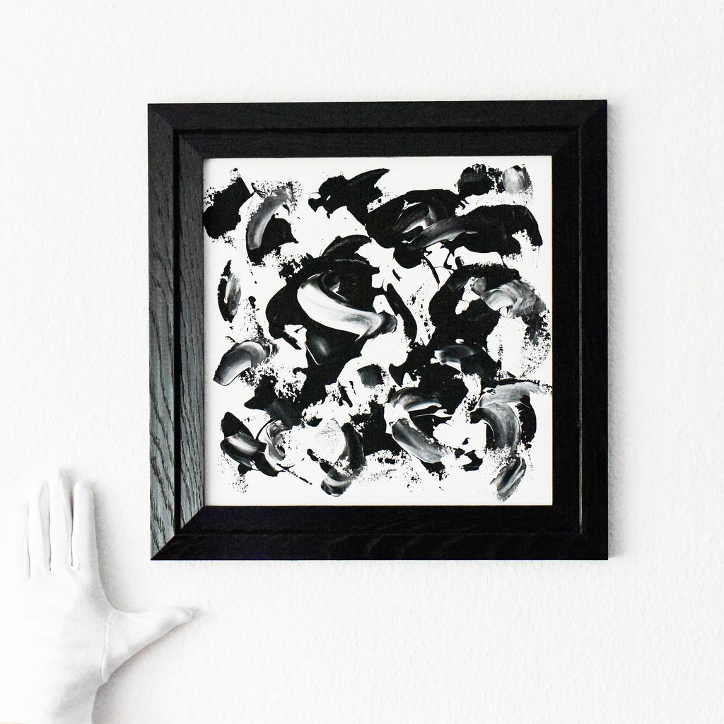 black and white abstract painting for sale