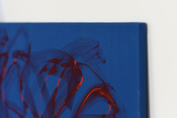 Minimalist blue painting