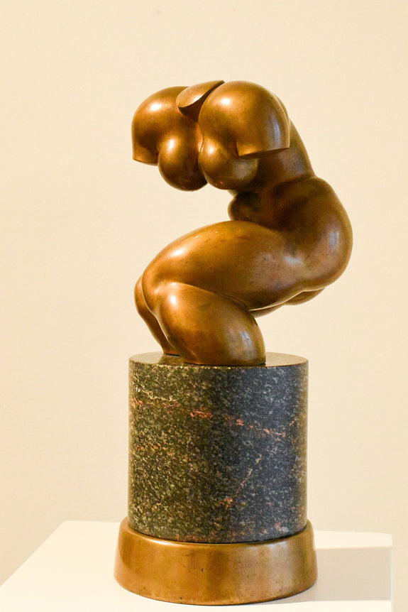 Bronze nude sculpture