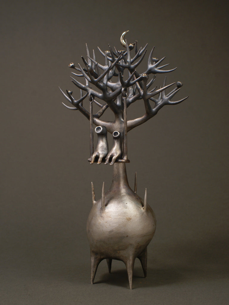 Contemporary bronze sculpture art