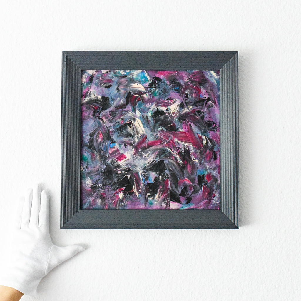 Framed abstract painting for sale