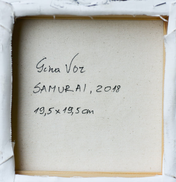 Samurai, 19,5x19,5 cm